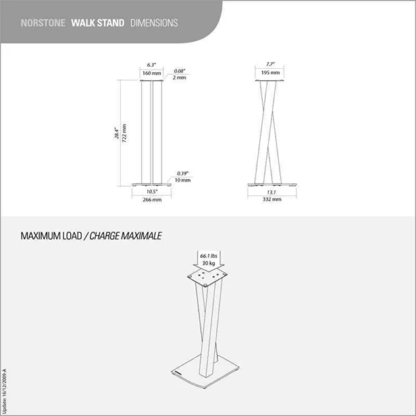 NORSTONE WALK STAND | Coppia Stand per Diffusori ScaffaleStand - immagine 2